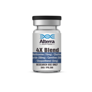 4X Blend Methionine (15mg) / Choline Chloride (50mg) / Carnitine (50mg) / Dexpanthenol (5mg)